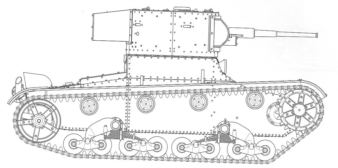 Рисунок мс 1. Танк т 26 сбоку. Т 26 вид сбоку. Т-26 1933 сбоку. Т26 танк ходовая.