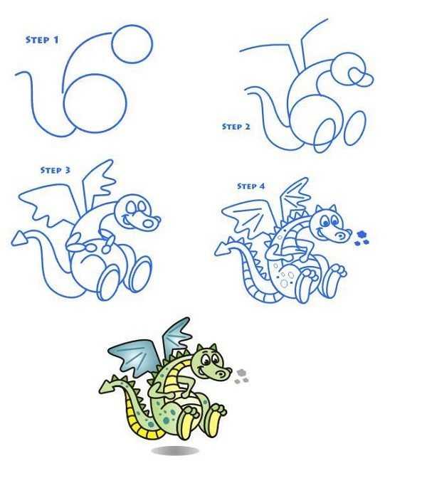 Как нарисовать дракона для детей. Нарисовать дракона карандашом поэтапно. Поэтапное рисование дракона для детей. Пошаговые рисунки карандашом дракона. Дракон рисунок для детей поэтапно.