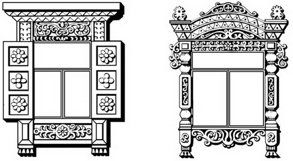 Окно со ставнями рисунок