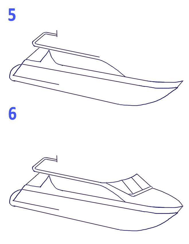 Как нарисовать лодку. Катер для рисования. Поэтапное рисование яхты. Поэтапное рисование лодки. Лодка поэтапное рисование для детей.