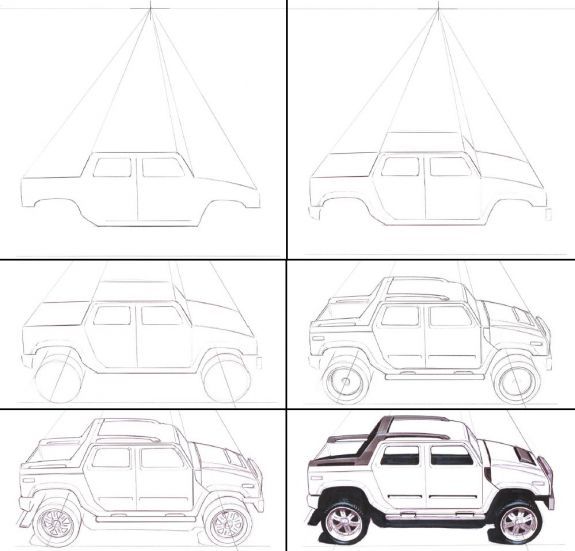 Как научиться рисовать автомобили