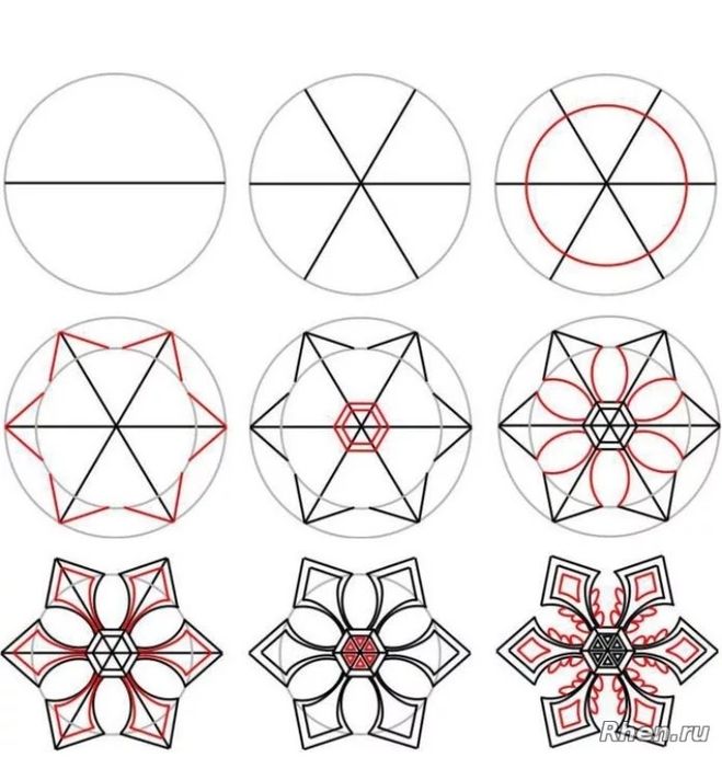 Орнамент рисунок поэтапно