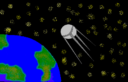 Как нарисовать спутник