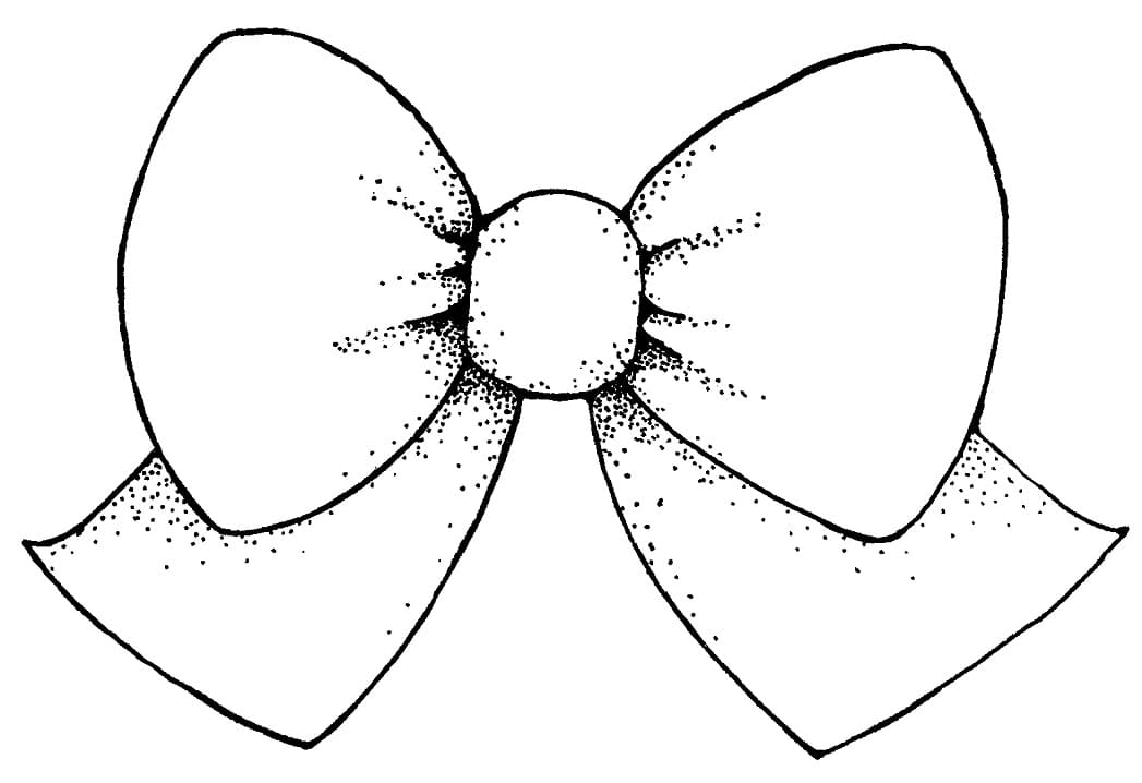 Как рисовать бантик