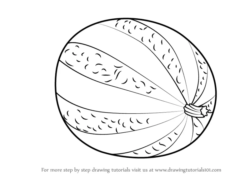 Картинки для раскрашивания арбуз
