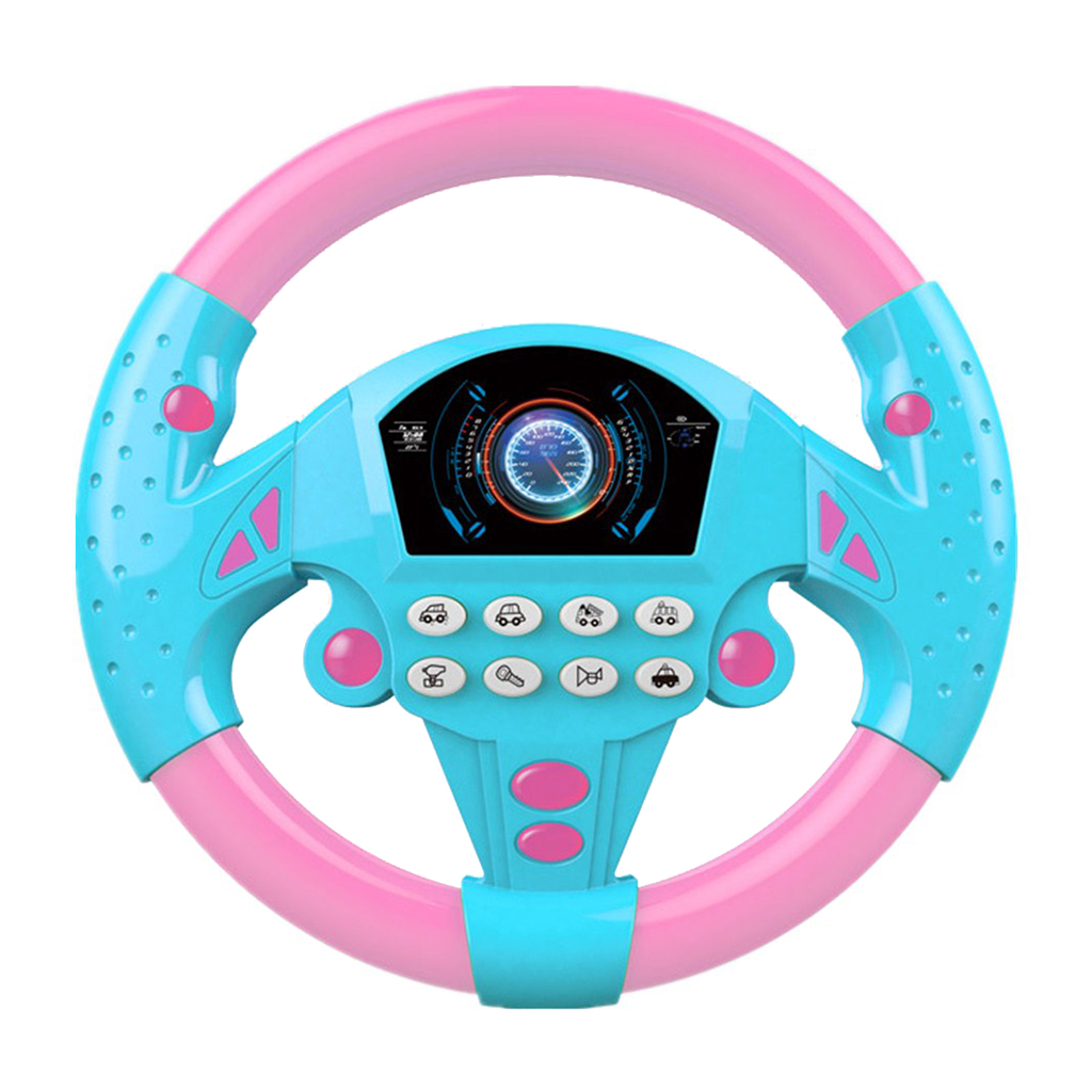 Steering Wheel Toy Simulated Driving Copilot Turn and Learn Litter Driver Baby Educational Toys For Children Game 