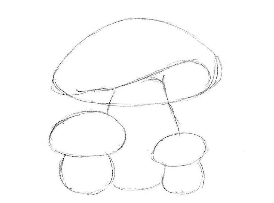 Рисунок гриба 5 класс. Нарисовать подосиновик гриб карандашом. Поэтапное рисование гриба. Рисование гриба пошагово. Поэтапное рисование гриба для детей.