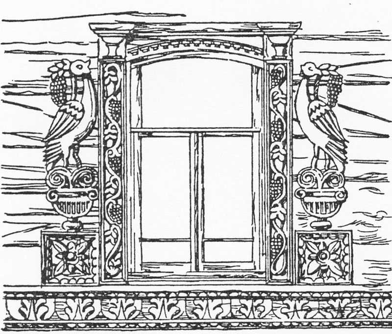 Окно в русской избе картинка