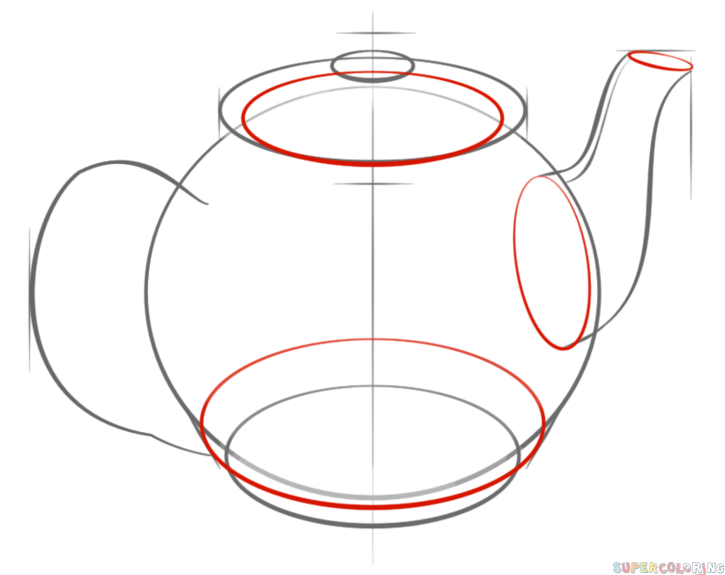 Как нарисовать посуду. Пошаговое рисование посуды. Чайник рисовка. Эскиз рисования чайника. Этапы рисования чайничка.