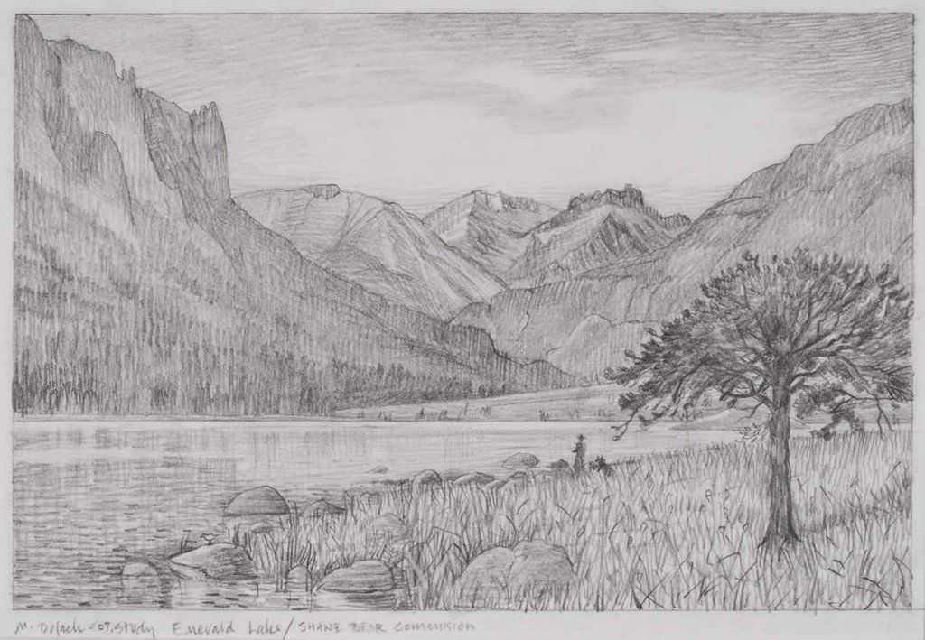 Рисунок черного озера. Графический пейзаж. Зарисовки природы. Природа карандашом. Пейзажи природы карандашом.