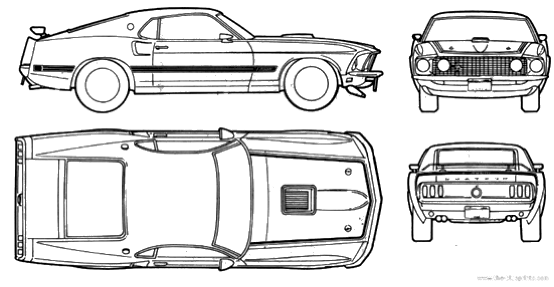 Чертежи форд мустанг