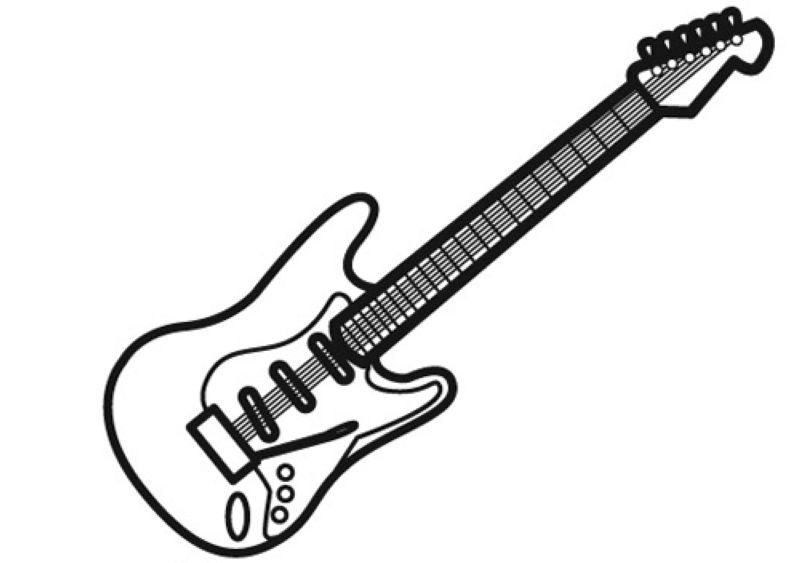 Guitarra dibujo facil