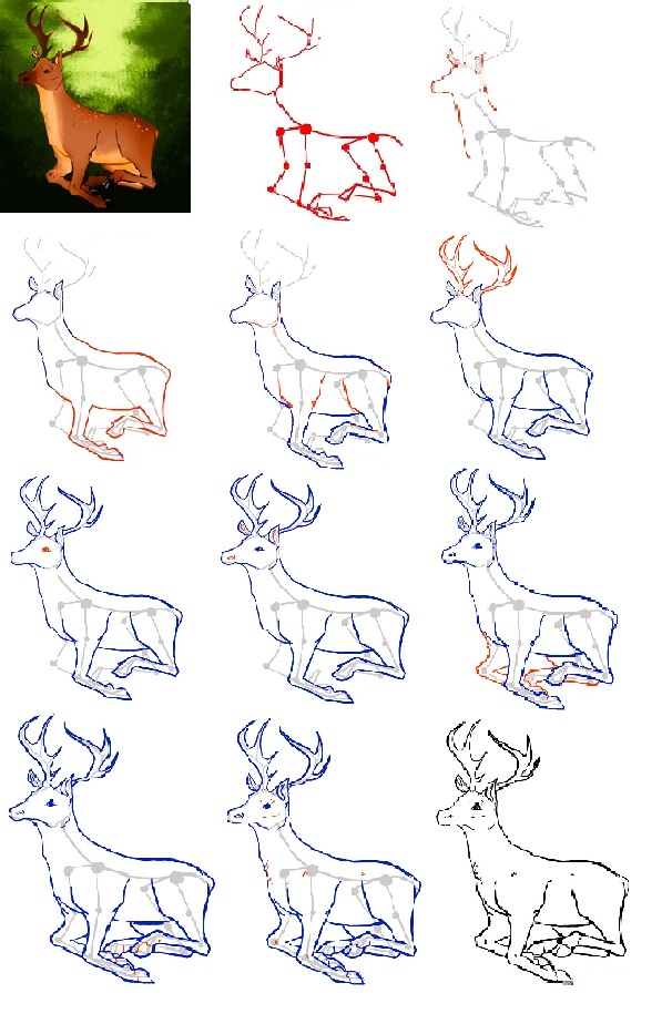 Олень поэтапно. Поэтапное рисование оленя. Поэтапное рисование оленя карандашом. Поэтапное рисование оленя для детей. Как нарисовать оленя поэтапно.
