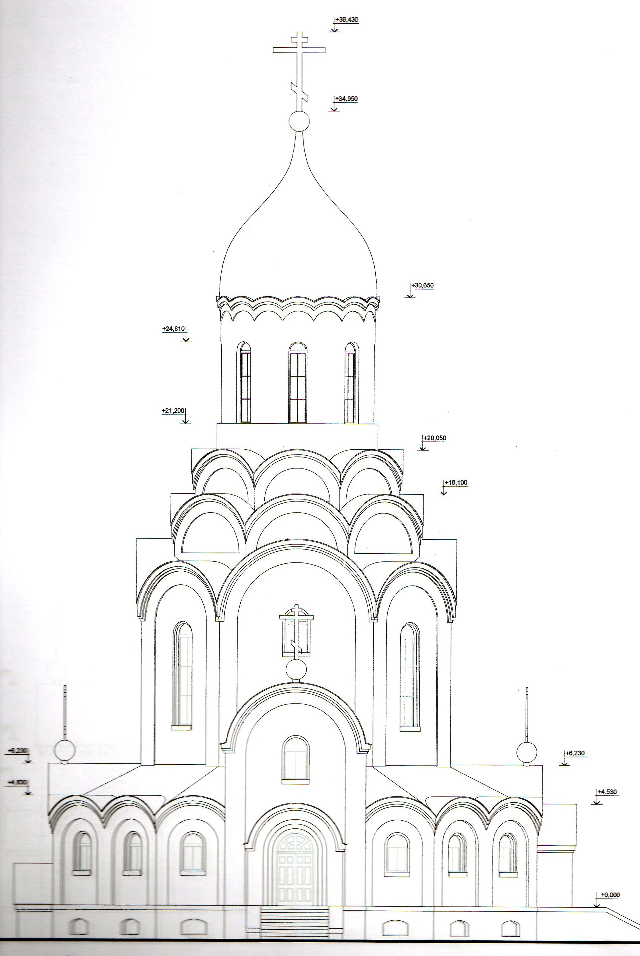Зарисовка православного храма