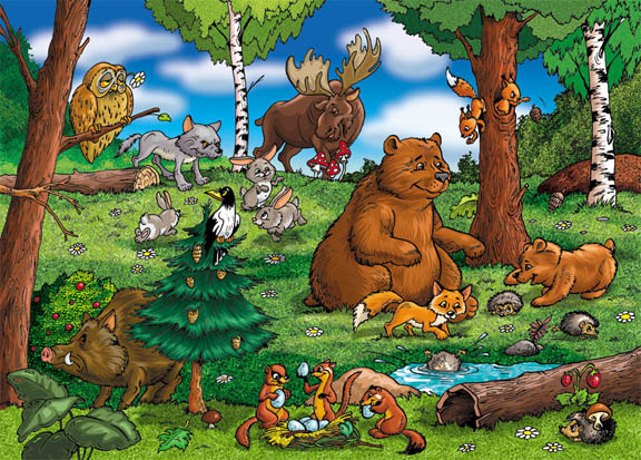 Весенний лес картинки для детей