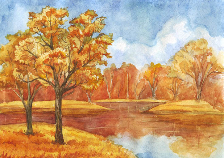 Картинки на тему Осень золотая - для детей, самые красивые и прикольные 11