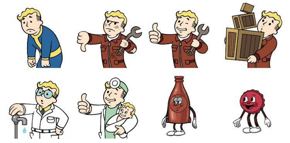 Фоллаут механики. Vault boy механик. Волт бой Fallout Shelter. Человечек из фоллаута. Фоллаут человек.