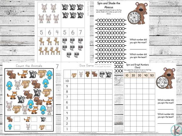 Literacy Forest Animals Worksheets