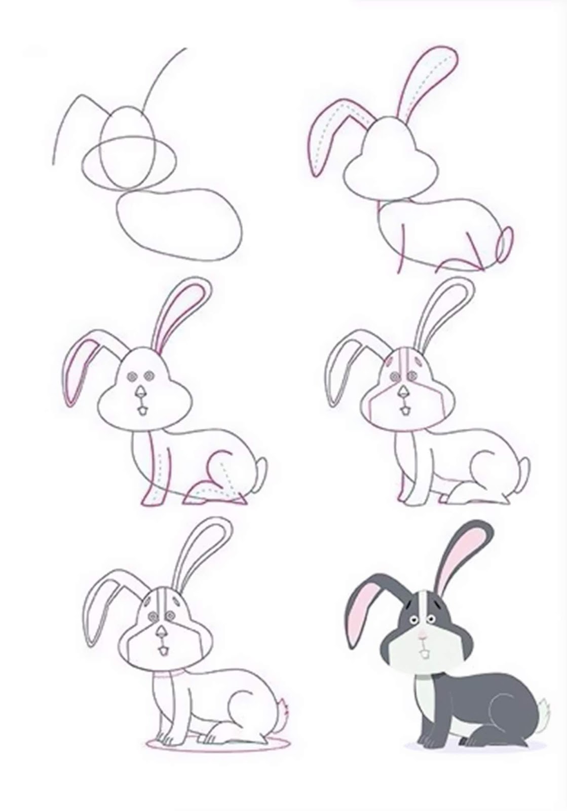 easy animal drawings step by step easy animal drawings cute easy%2B%25285%2529