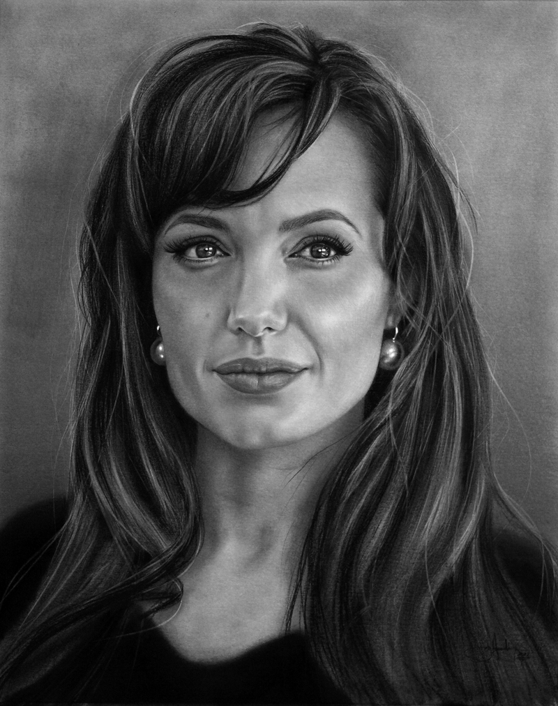 Анджелина Джоли рисунок