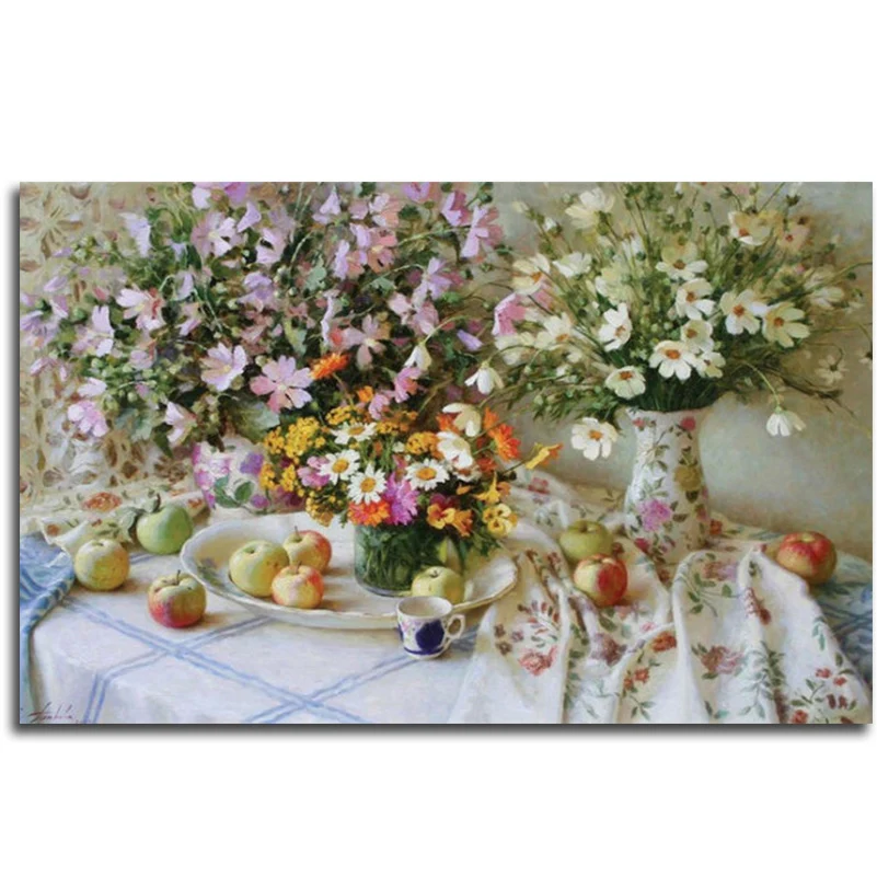 DIY Flower sets for embroidery cross dmc Mosaic rhinestones fruit diamonds painting cross stitch needlework decorations