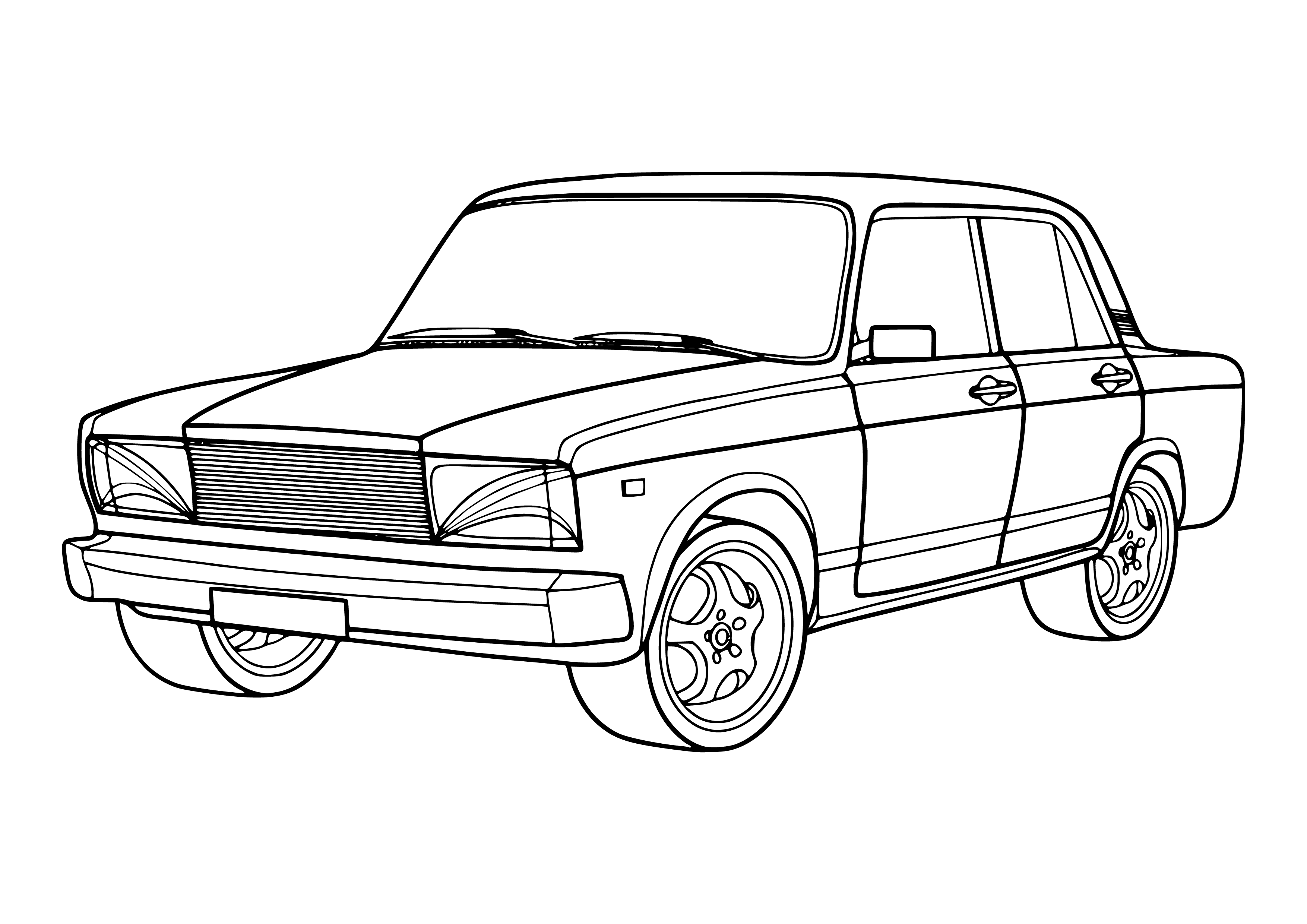 Ваз 2109 рисунок карандашом