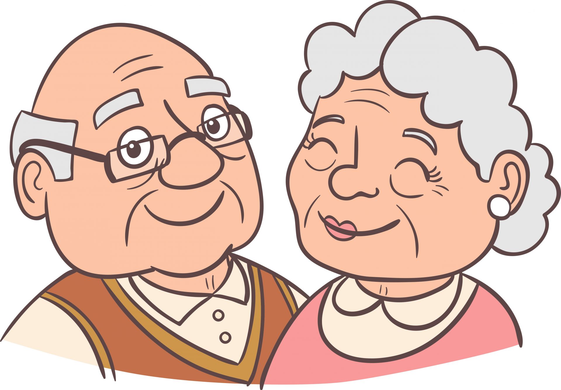 Картинки бабушки и дедушки нарисованные карандашом