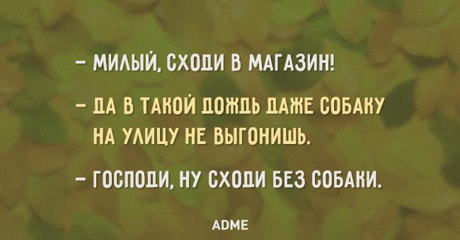 Милый сходи в магазин