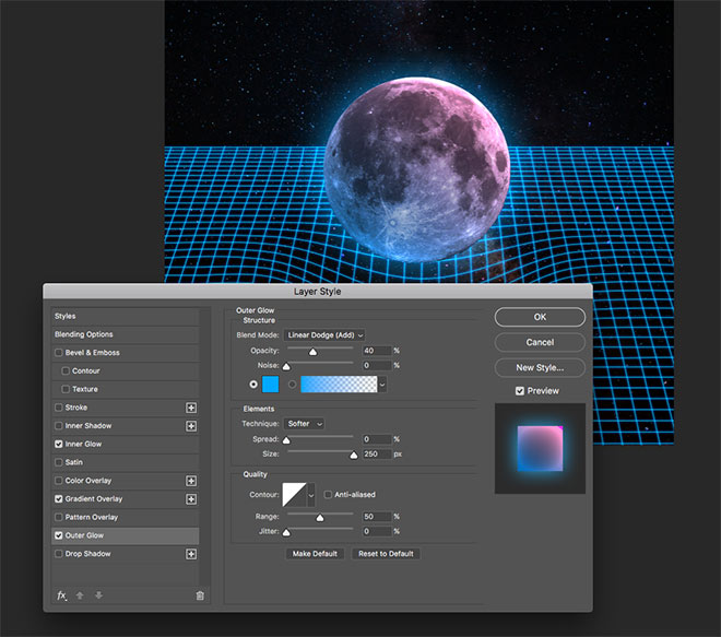 How To Create 80s Style Retrowave Art in Adobe Photoshop