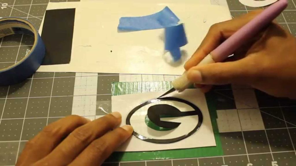 Duct tape stencils