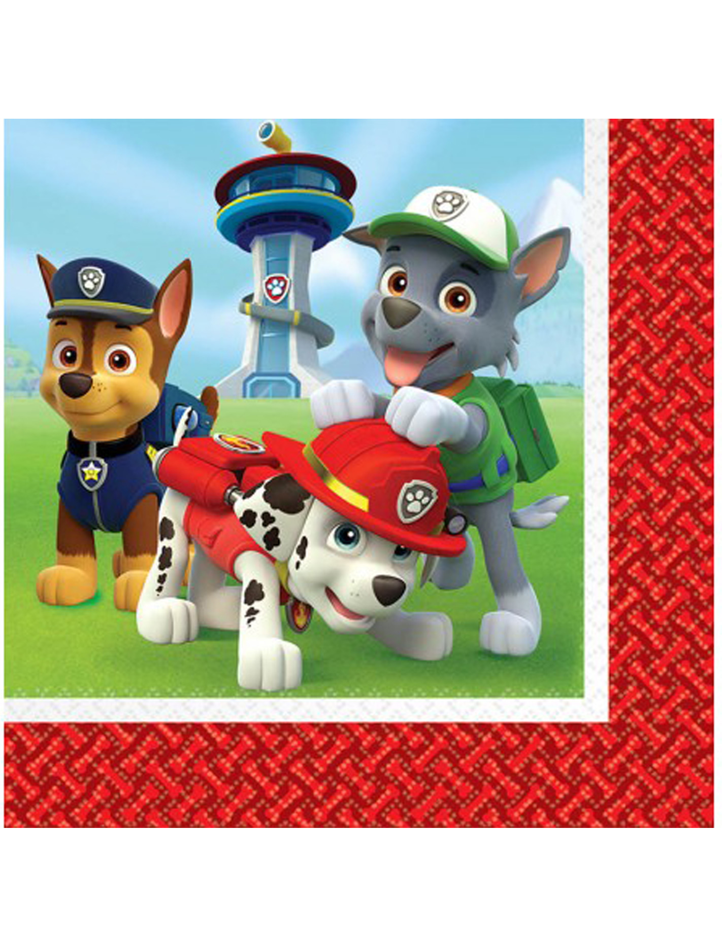 20 paw patrol papier servietten