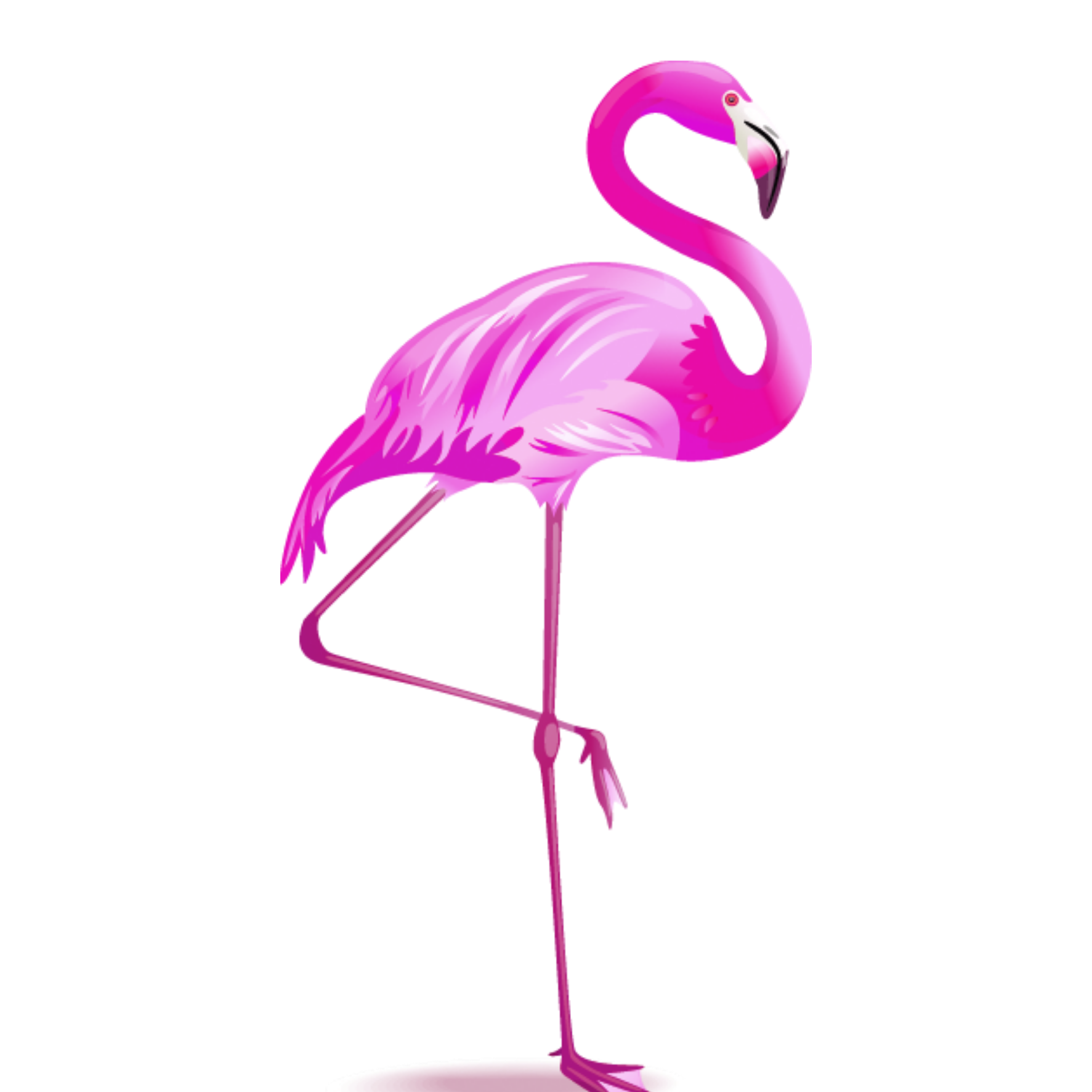 Розовый фламинго детям