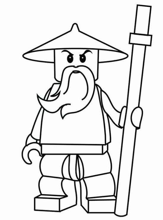 Sensei - Ninjago Coloring Pages