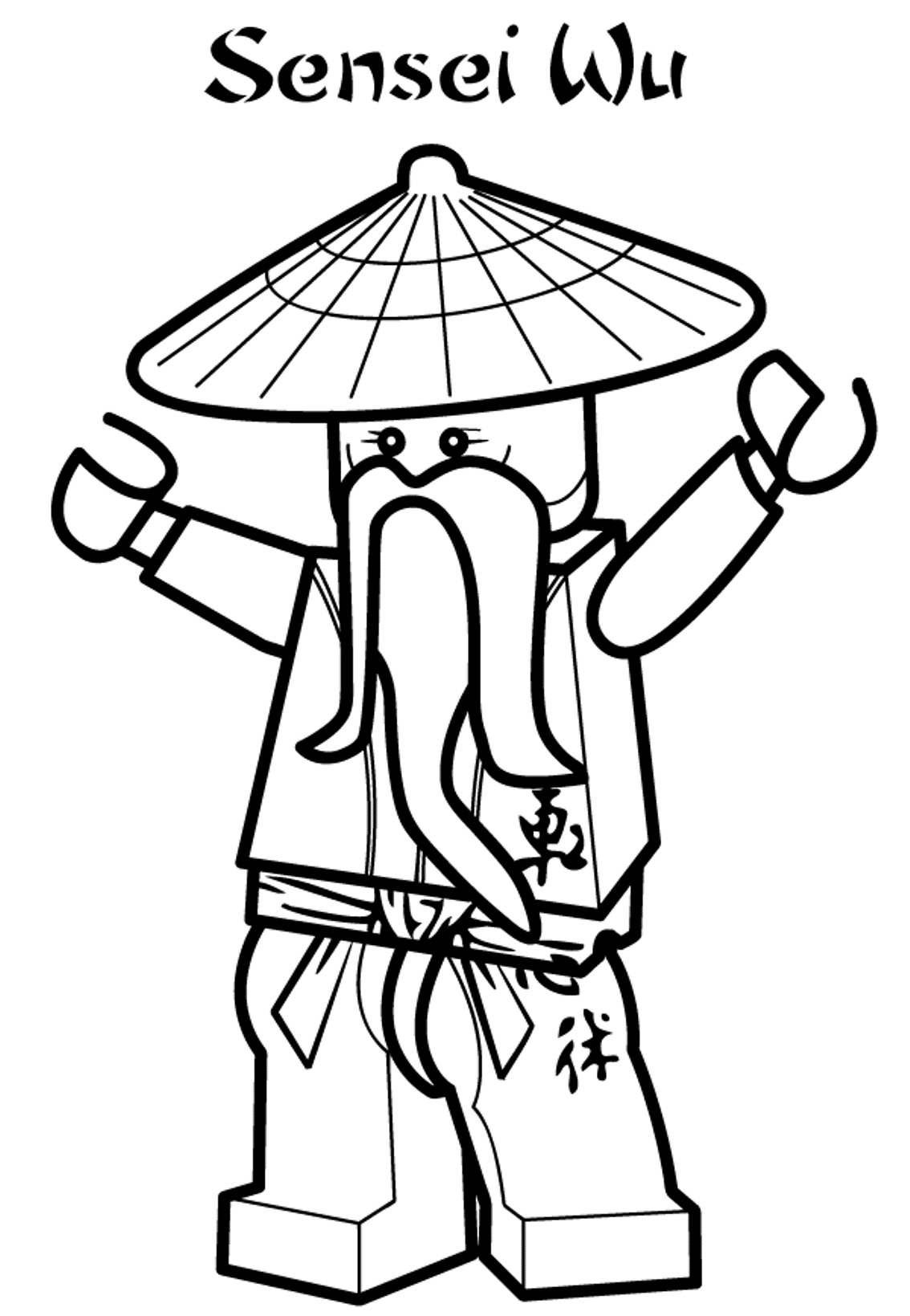 Sensei Wu - Ninjago Coloring Pages