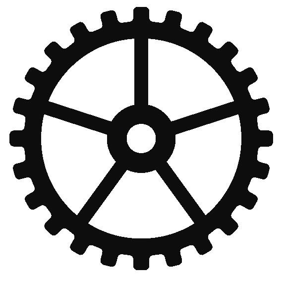Рис. 51. Готовое изображение шестеренки с пятью спицами и центральным отверстием