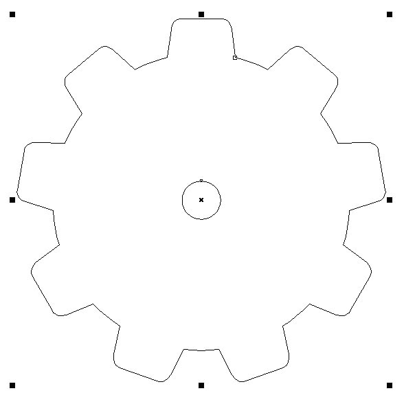 Рис. 53. Исходный объект и окружность для создания центрального отверстия расположены соосно