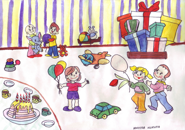 Рисунки на тему С днем рождения школа   подборка (27)