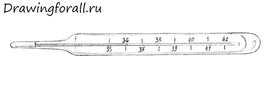 Термометр медицинский рисунок