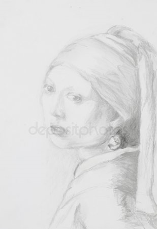 Девушка брюнетка нарисованная картинки и рисунки015