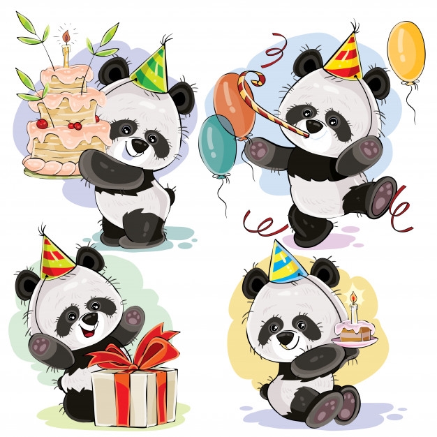 Панда с днем рождения картинка 015