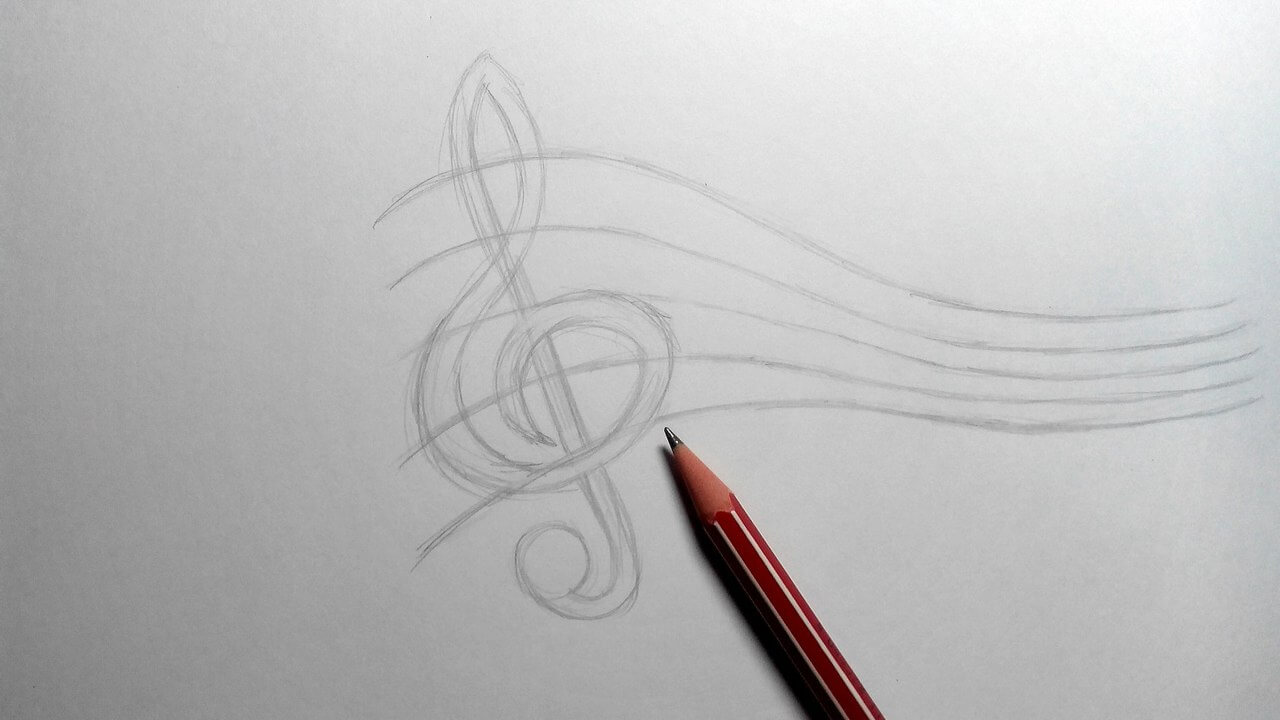 Скрипичный ключ картинки для детей, как нарисовать (19)