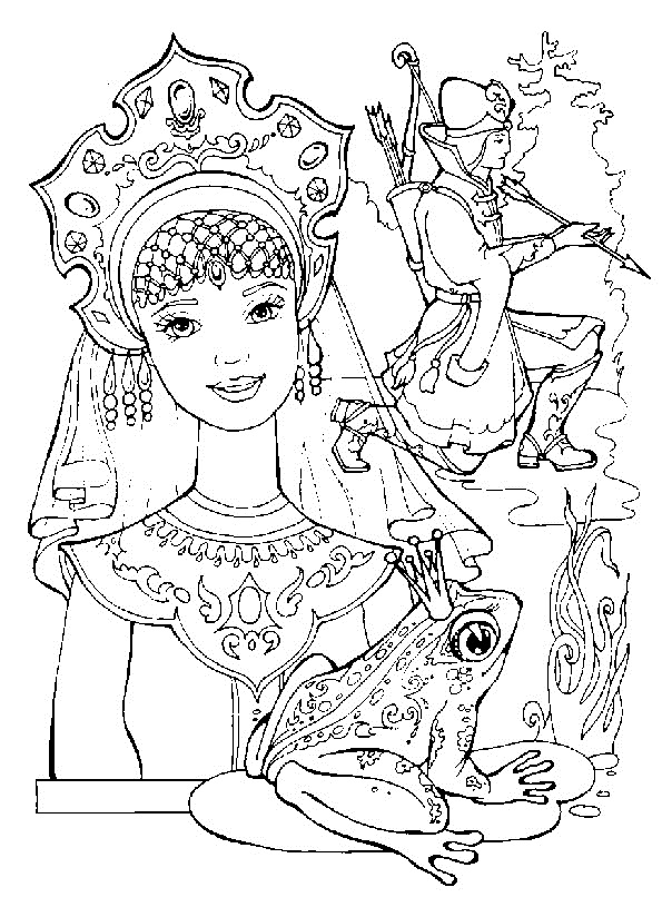 Рисунки карандашом к сказке царевна лягушка для 5 класса 001