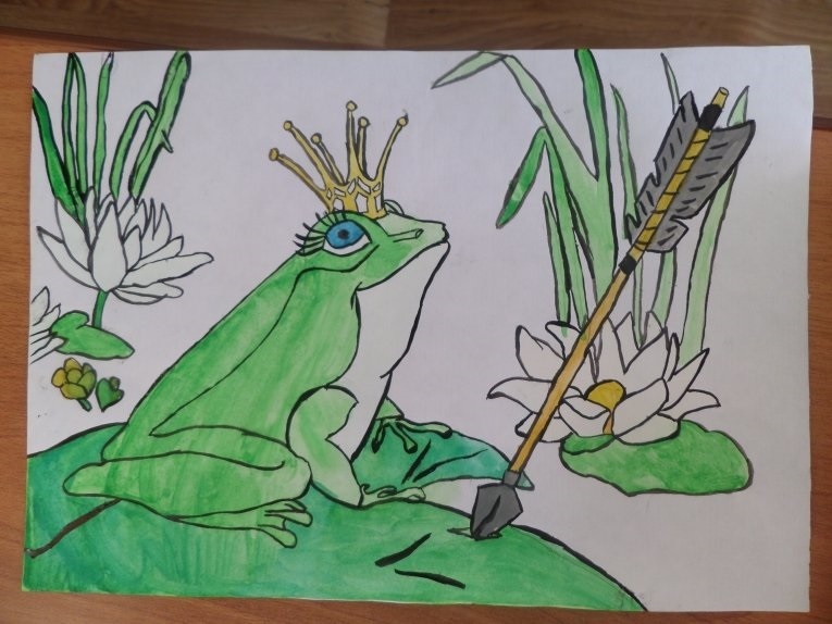 Рисунки карандашом к сказке царевна лягушка для 5 класса 008