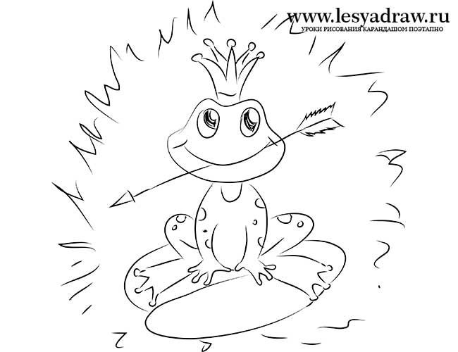 Рисунки карандашом к сказке царевна лягушка для 5 класса 016