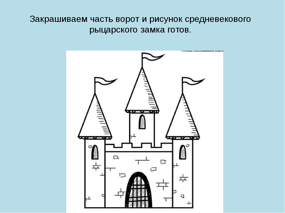 Средневековый замок 4 класс. Крепость рисунок. Замок рисунок. Образ здания изо. Средневековый город изо.