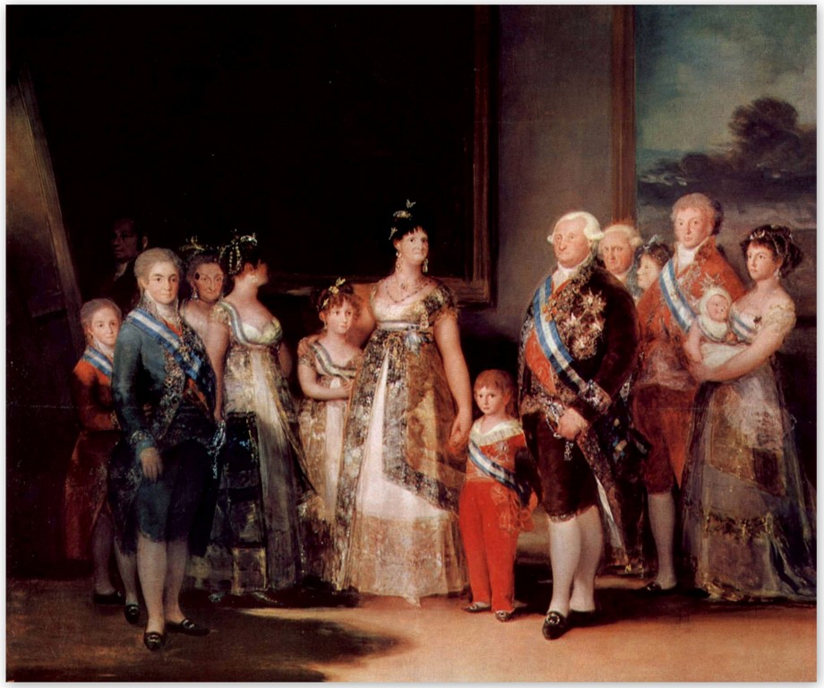 Портрет семьи Карла IV испанского - Франсиско Гойя (1800)
