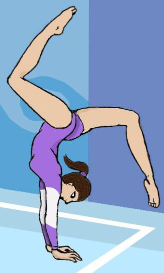 как нарисовать гимнастку