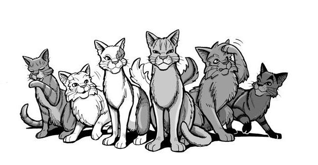как рисовать котов воителей