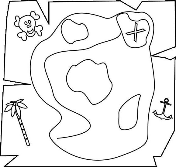 как нарисовать карту сокровищ для детей