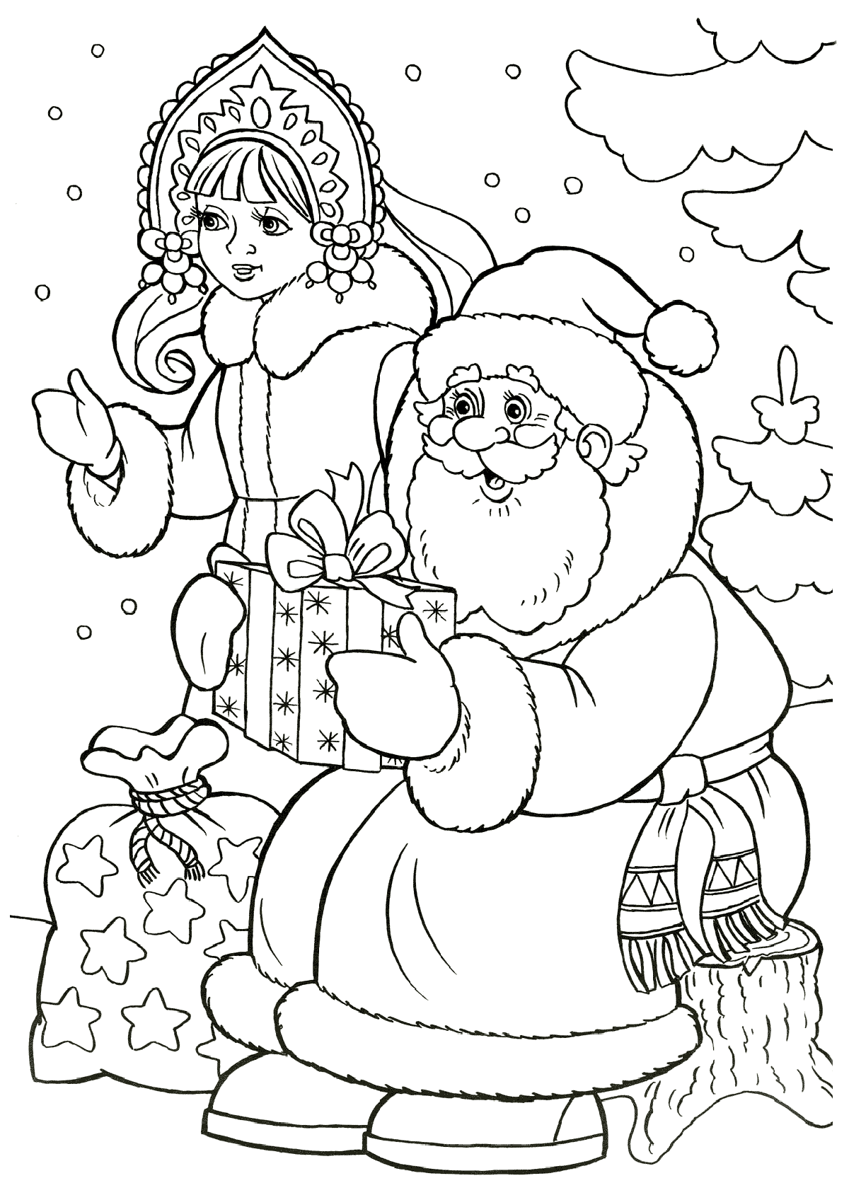 Дед Мороз и Снегурочка на Новый год 2018